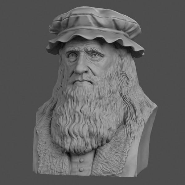 max decorative bust leonardo da - Leonardo Da Vinci Bust... by clay master
