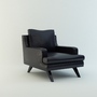 armchair leather 3d model