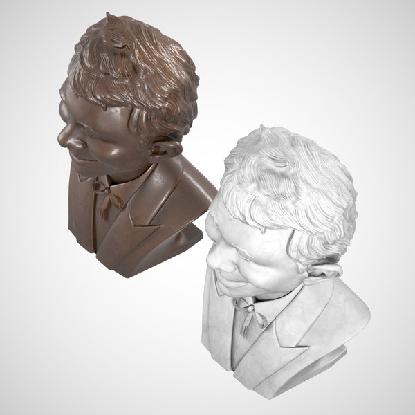 3d model decorative bust alfred e - Alfred E. Neuman Bust... by clay master