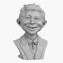 3d model decorative bust alfred e
