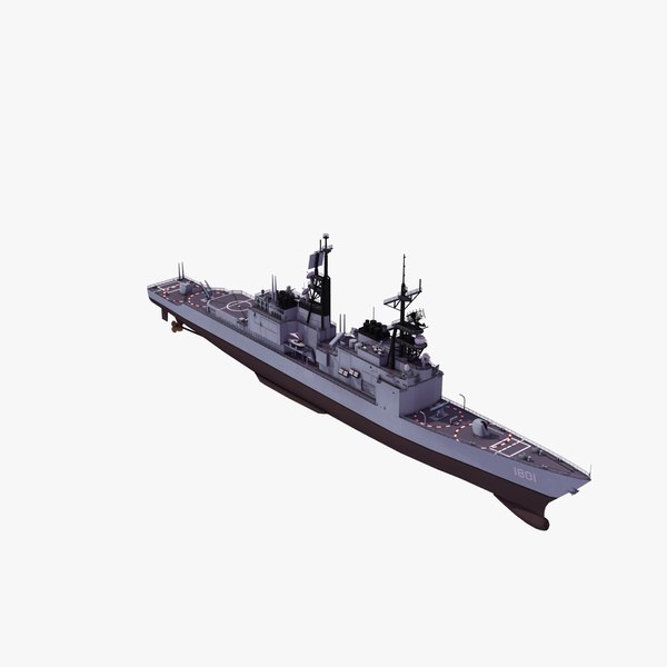 kee lung class ddg 3d model - KeeLung Class DDG... by ES3DStudios