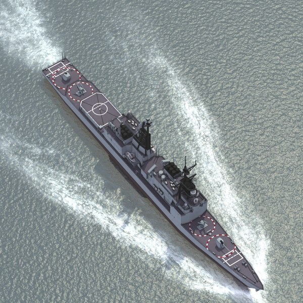 kee lung class ddg 3d model - KeeLung Class DDG... by ES3DStudios