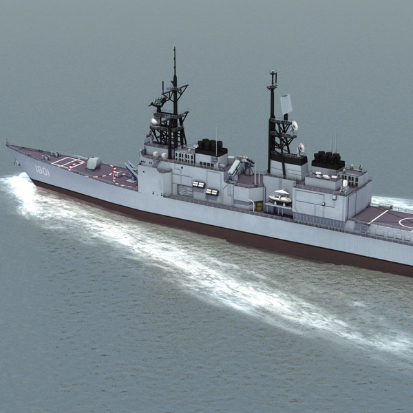 kee lung class ddg 3d model - KeeLung Class DDG... by ES3DStudios