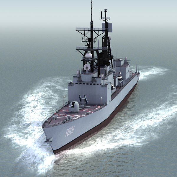 kee lung class ddg 3d model - KeeLung Class DDG... by ES3DStudios