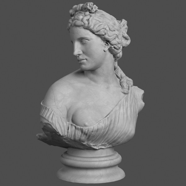 max aphrodite kallipygos bust - Aphrodite Kallipygos Bust... by clay master
