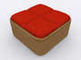 3d model seat couch