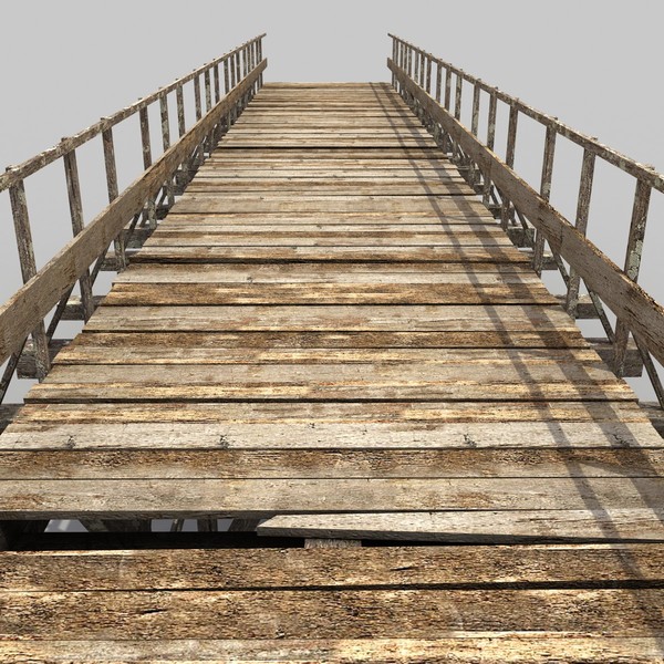 wood wooden bridge 3d max - Old Wooden Bridge 2... by 3D Graphics