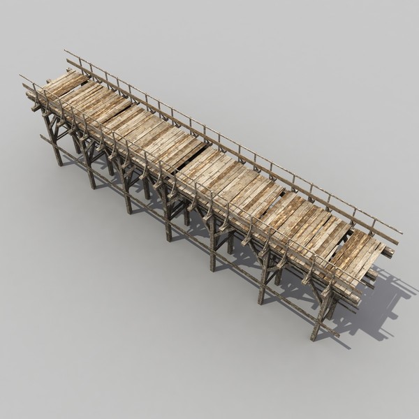 wood wooden bridge 3d max - Old Wooden Bridge 2... by 3D Graphics
