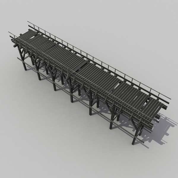 wood wooden bridge 3d max - Old Wooden Bridge 2... by 3D Graphics