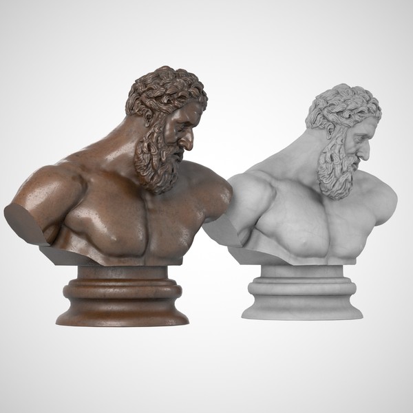 3d hercules bust - Hercules Bust... by clay master