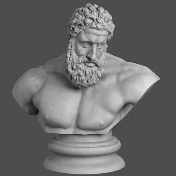 3d hercules bust - Hercules Bust... by clay master