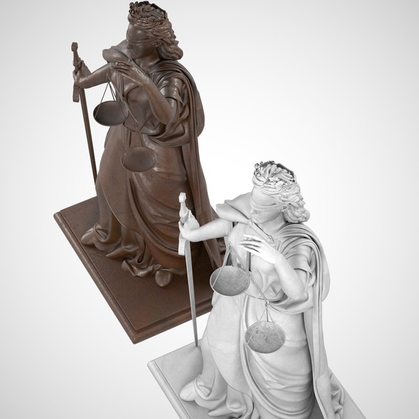 lady justice statue 3d max - Lady Justice... by clay master