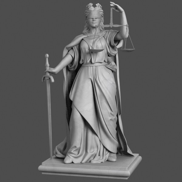 Lady Justice 3D Models