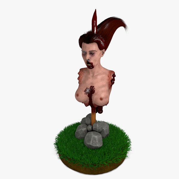 head pale c4d - Impaled Mutilated Girl Corpse... by scyrus