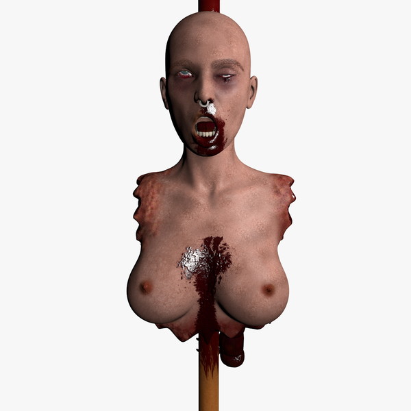 head pale c4d - Impaled Mutilated Girl Corpse... by scyrus