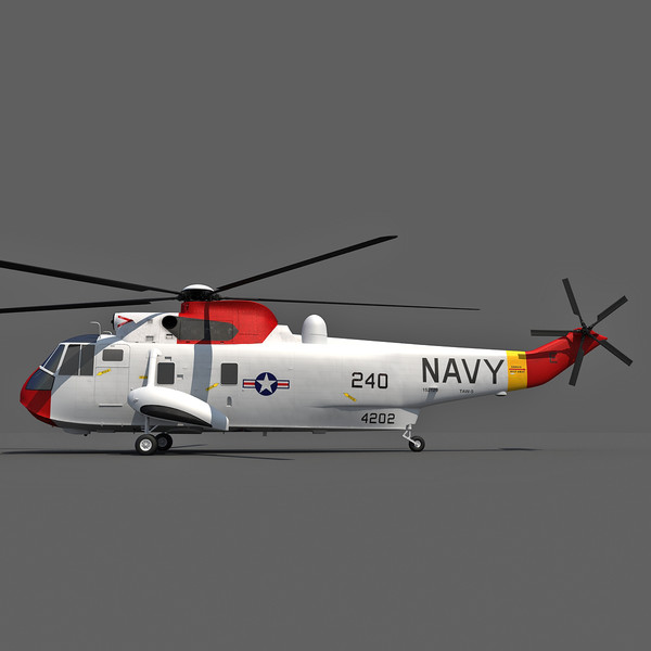 3d sikorsky sh-3 sea king - Sikorsky SH-3 Sea King... by Gandoza