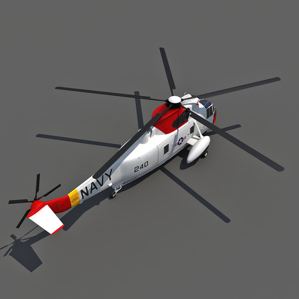 3d sikorsky sh-3 sea king - Sikorsky SH-3 Sea King... by Gandoza