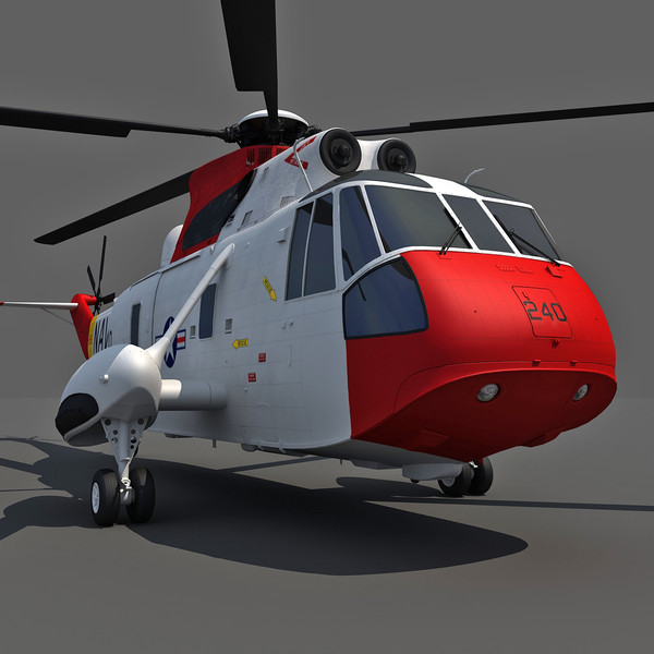 3d sikorsky sh-3 sea king - Sikorsky SH-3 Sea King... by Gandoza