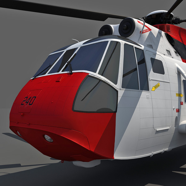 3d sikorsky sh-3 sea king - Sikorsky SH-3 Sea King... by Gandoza