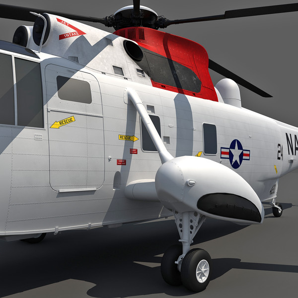 3d sikorsky sh-3 sea king - Sikorsky SH-3 Sea King... by Gandoza