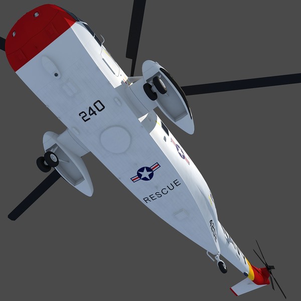 3d sikorsky sh-3 sea king - Sikorsky SH-3 Sea King... by Gandoza