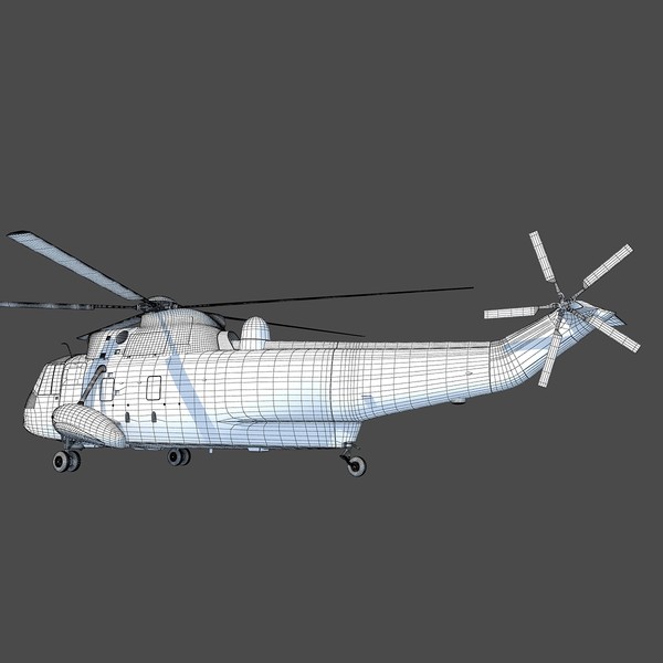 3d sikorsky sh-3 sea king - Sikorsky SH-3 Sea King... by Gandoza