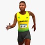 olympic athlete jamaican 3d model