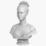 decorative bust lady 3d max