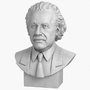 3d decorative bust albert einstein model