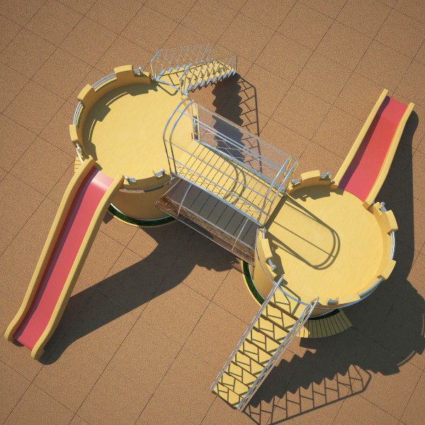 3d model playground castle - Castle - Playground... by volkansenturk