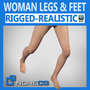 3ds max realistic female legs feet
