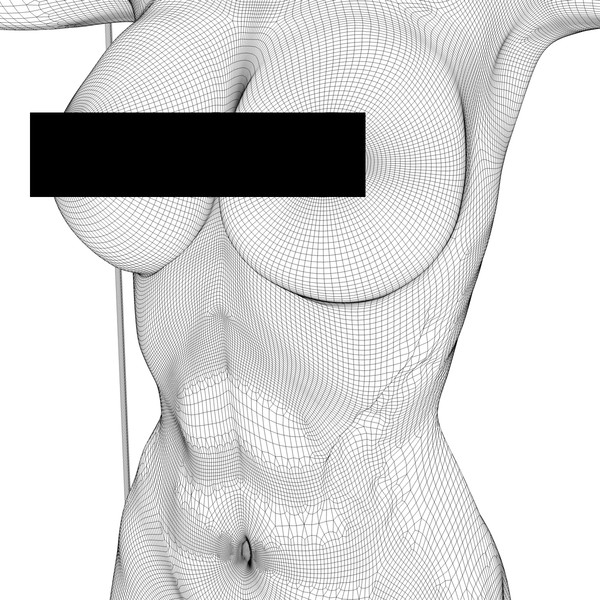 mutilated female corpse 3d model - Mutilated Corpse Body Female... by scyrus