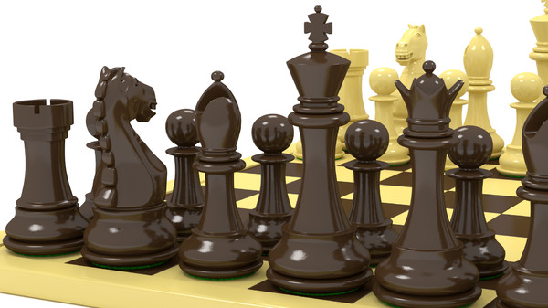 3d pawn settings - Deluxe Staunton Chess Set... by 3DinHD