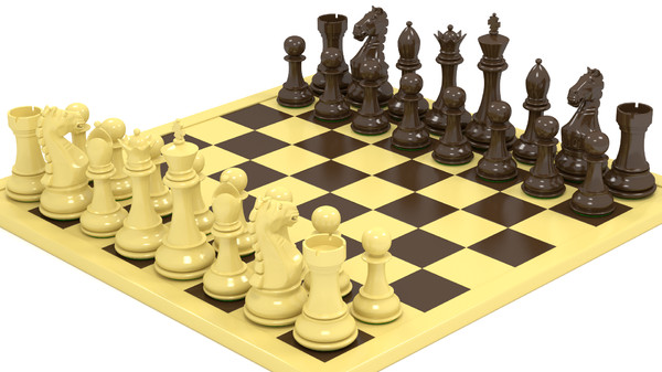 3d pawn settings - Deluxe Staunton Chess Set... by 3DinHD