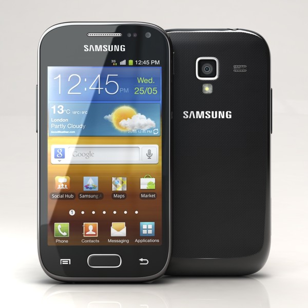 samsung galaxy ace 2 3d c4d - Samsung Galaxy Ace 2 I8160 Black... by 3dtoss