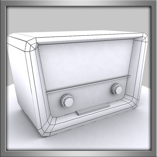 old radio 3d obj - Old Radio... by Braindrain85
