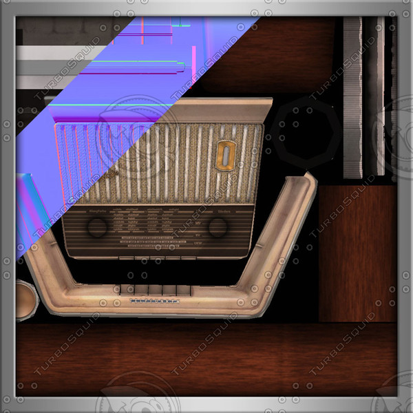 old radio 3d obj - Old Radio... by Braindrain85