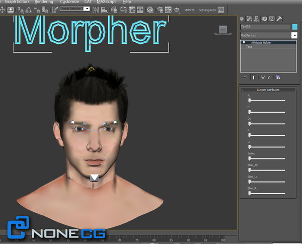 max realistic male head rigged - Adult Male Head Rigged... by NONECG