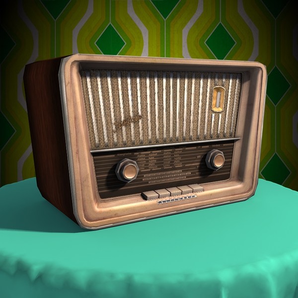 old radio 3d obj - Old Radio... by Braindrain85