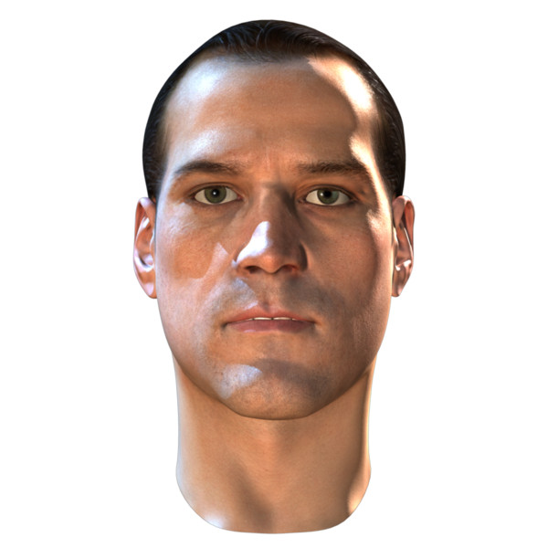 max head characters - Man Head for 3D Character KAG005... by 3D4Buy
