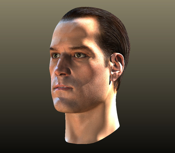 max head characters - Man Head for 3D Character KAG005... by 3D4Buy