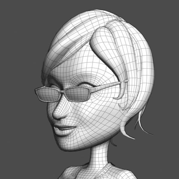 max business woman cartoon girl character - Cartoon Woman 05 With Glasses... by Denys Almaral