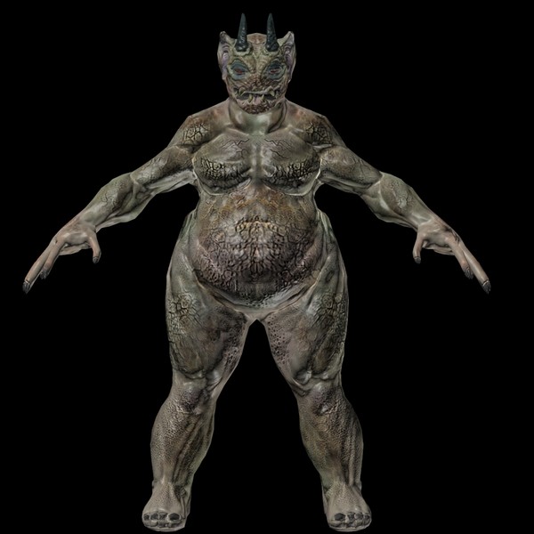 3d max creature demon - Fat Monger Demon... by andrew alonso