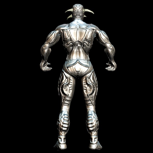 modeled zbrush screenwriter805 max - Cyborg Soldier Beast... by andrew alonso