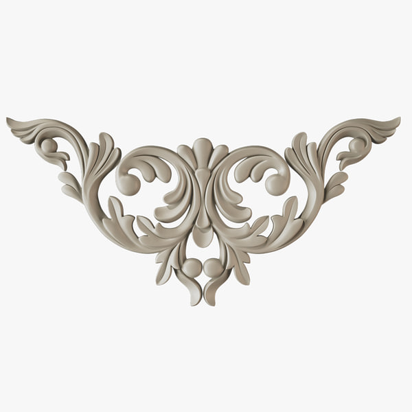 3d model decorate facades - Molding el39 Cartouche... by Makhota