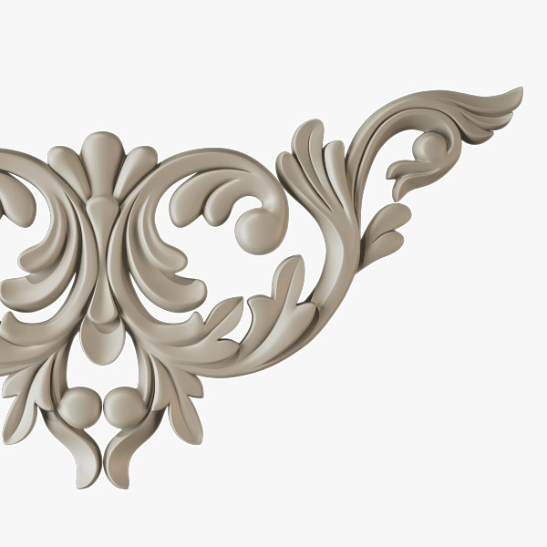 3d model decorate facades - Molding el39 Cartouche... by Makhota
