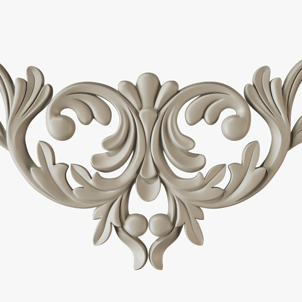 3d model decorate facades - Molding el39 Cartouche... by Makhota