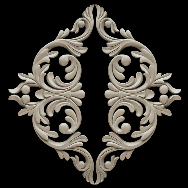 3d model decorate facades - Molding el39 Cartouche... by Makhota