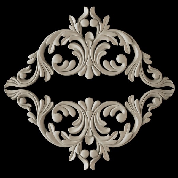 3d model decorate facades - Molding el39 Cartouche... by Makhota