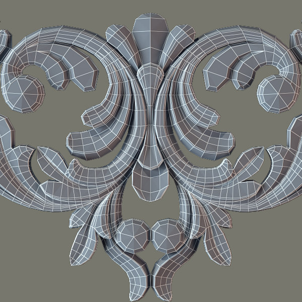 3d model decorate facades - Molding el39 Cartouche... by Makhota